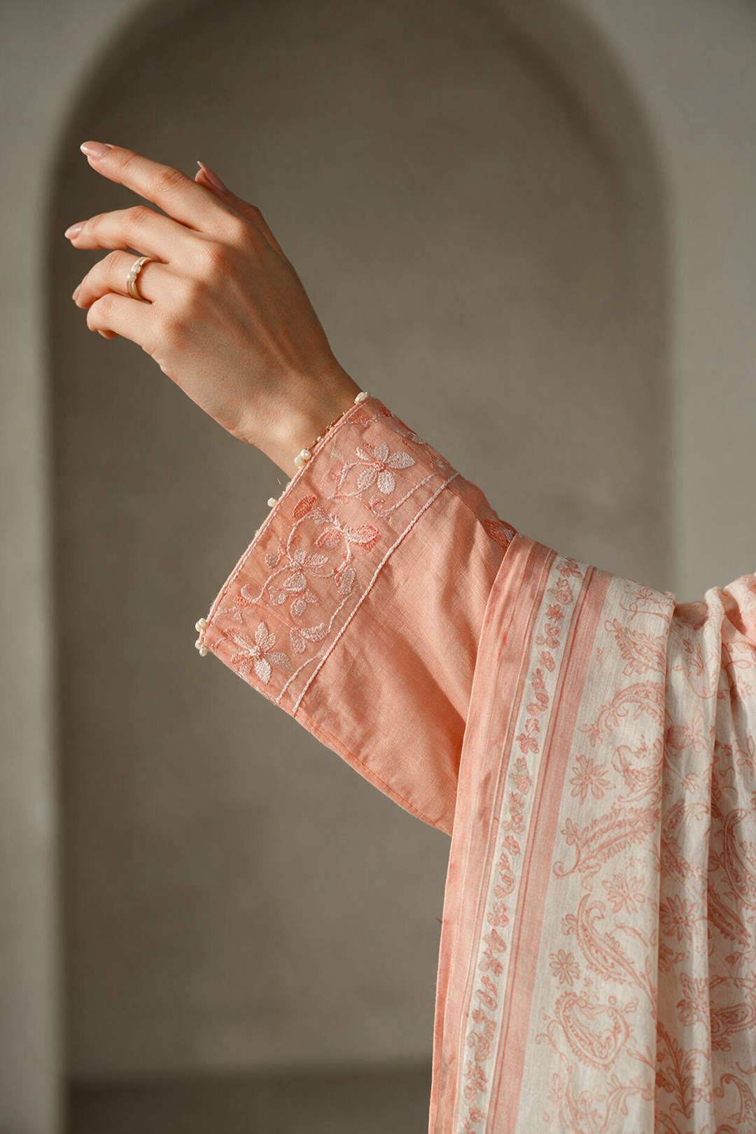 Embroidered Kurta Dupatta Trouser - 3421