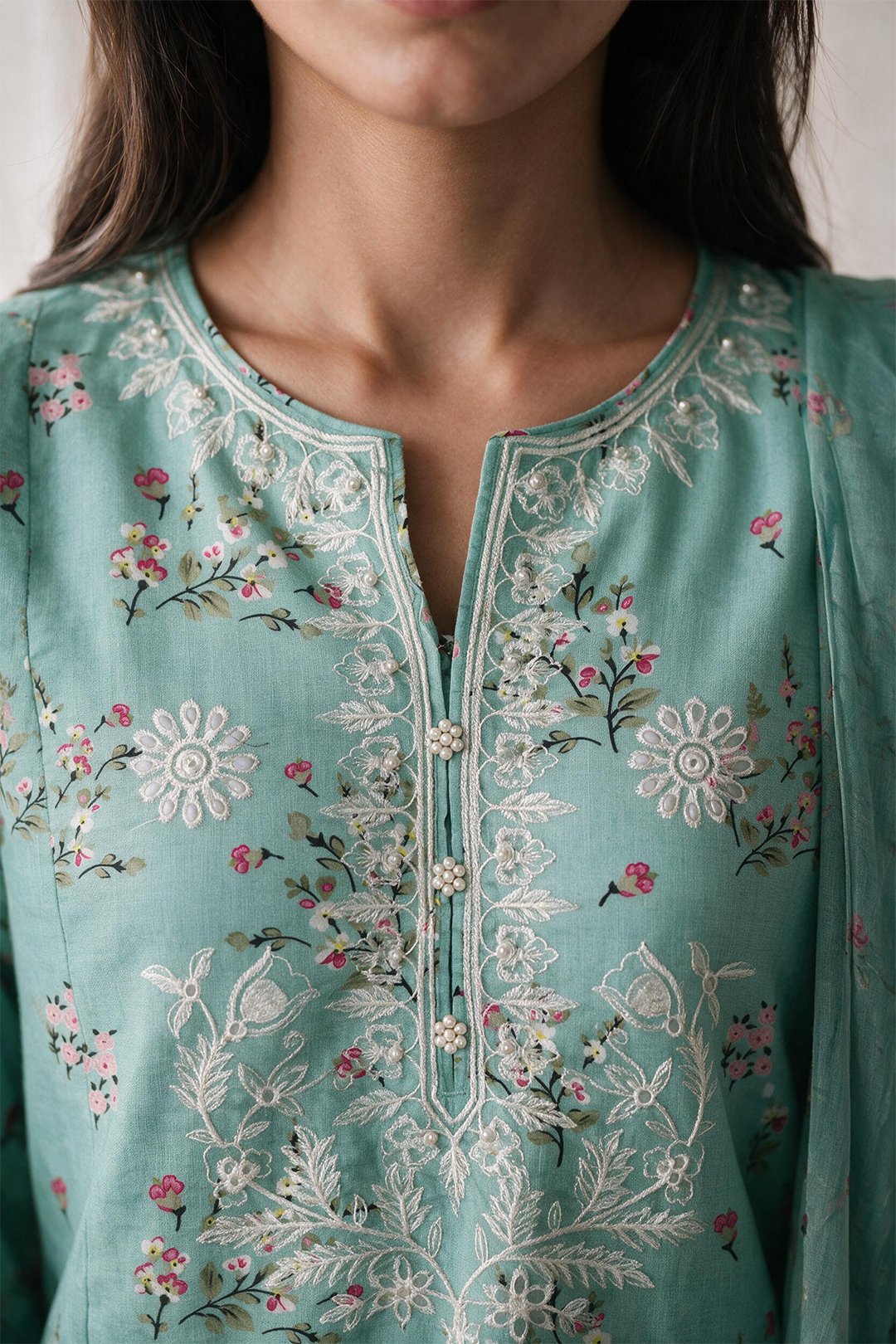 Embroidered Kurta Dupatta Trouser - 3720