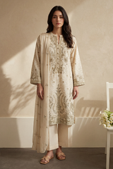 Embroidered Kurta Dupatta Trouser - 3727