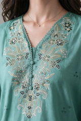 Embroidered Kurta Dupatta Trouser - 3729
