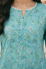 Embroidered Kurta Trouser - 2094