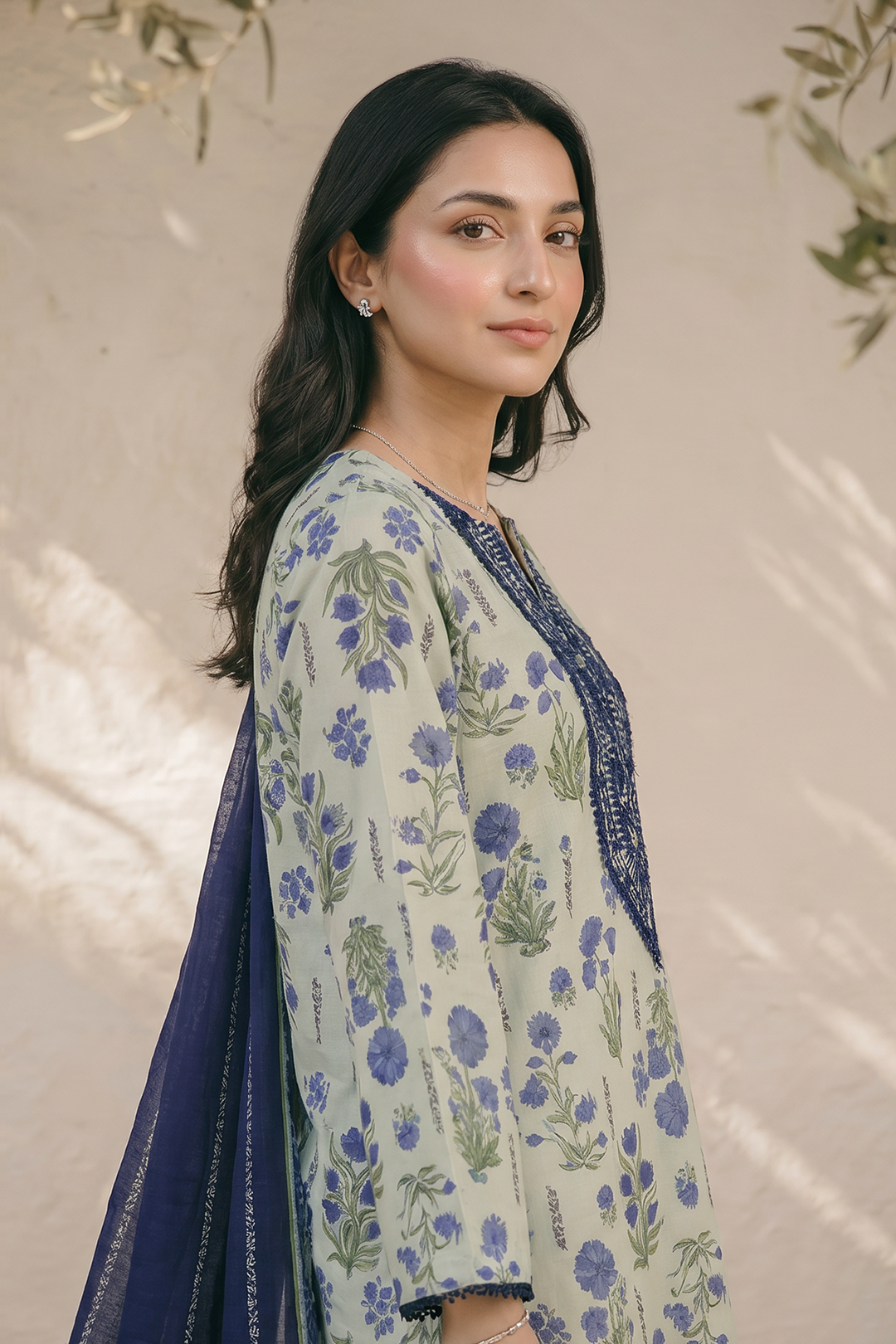 Embroidered Kurta Dupatta - 2421