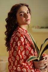 Embroidered Kurta Trouser - 3148