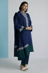 Embroidered Kurta Dupatta Trouser - 3355