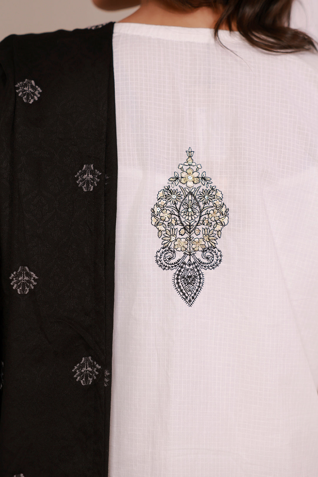 Embroidered Kurta Dupatta Trouser - 3376