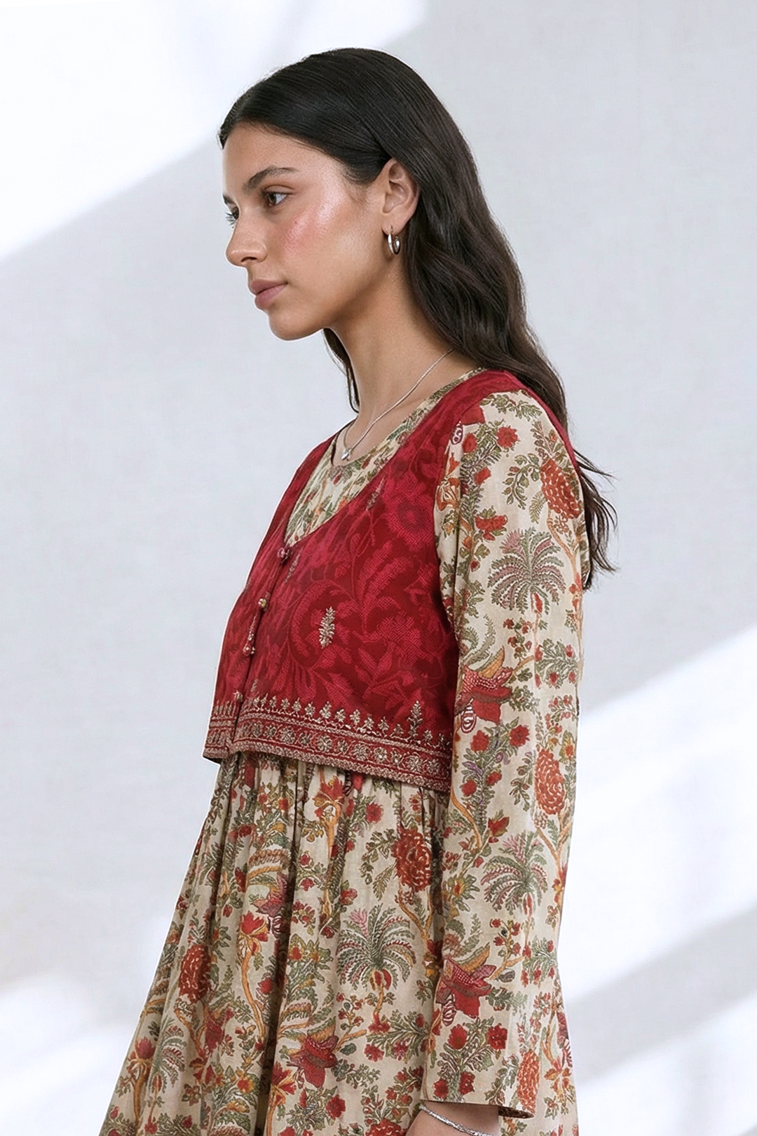 Embroidered Kurta - 2663