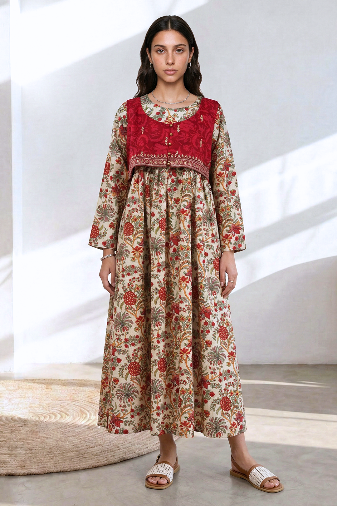 Embroidered Kurta - 2663