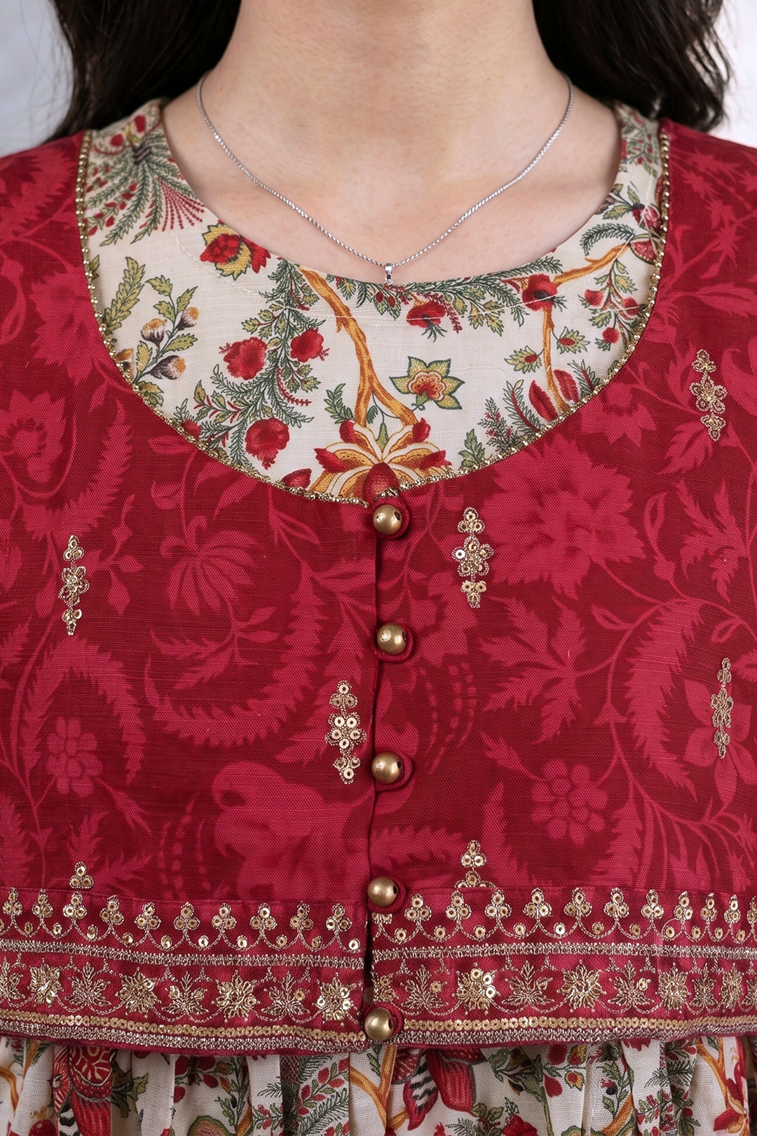 Embroidered Kurta - 2663