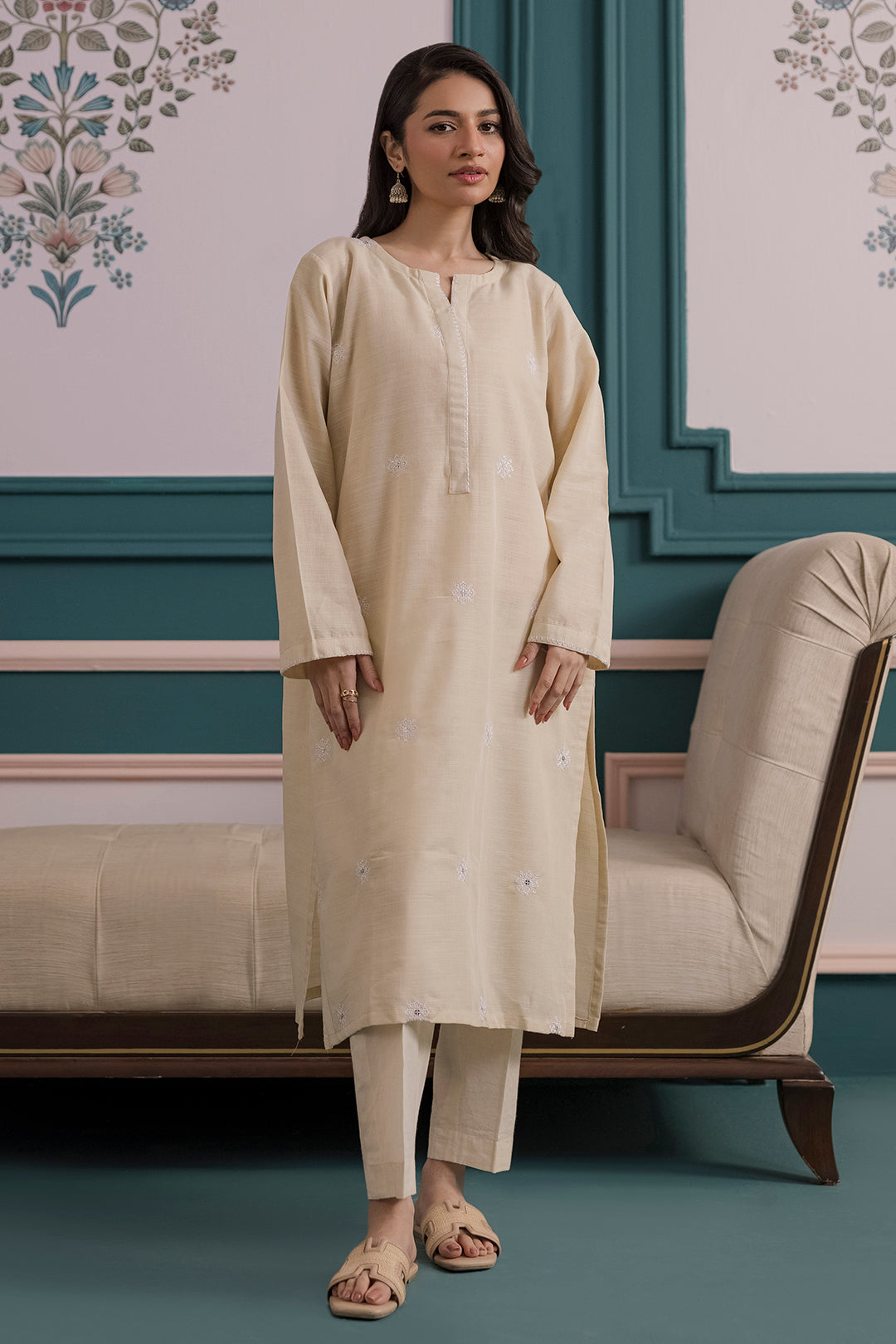 Embroidered Kurta - 2818