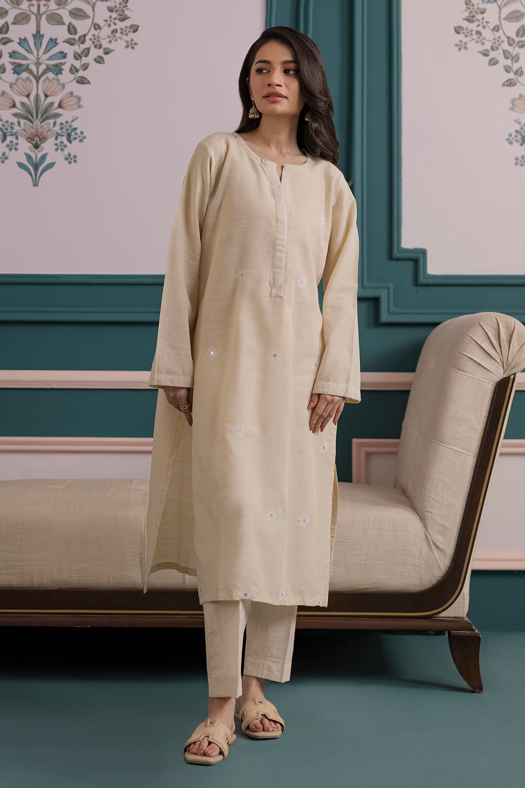 Embroidered Kurta - 2818