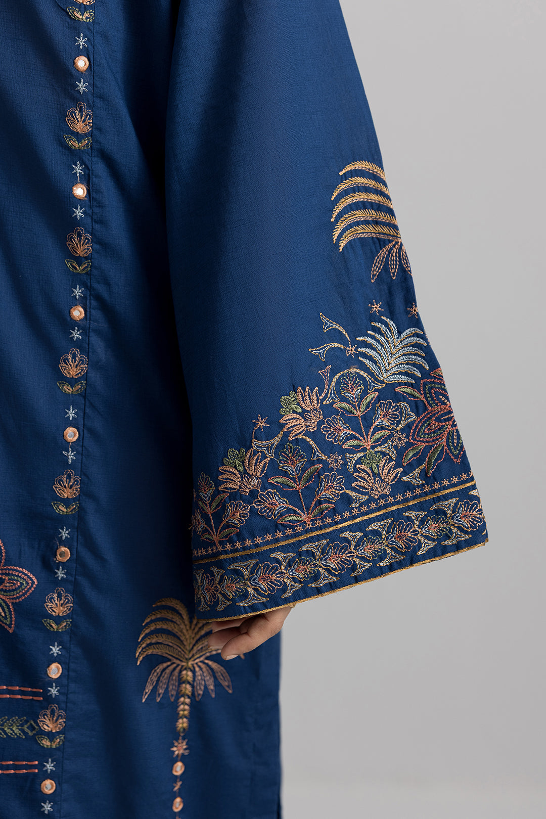 Embroidered Kurta Trouser - 2538