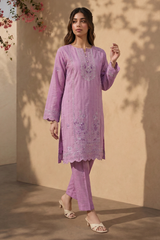 Embroidered Kurta Trouser - 2545