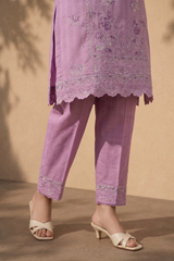 Embroidered Kurta Trouser - 2545