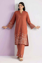 Embroidered Kurta Trouser - 2569