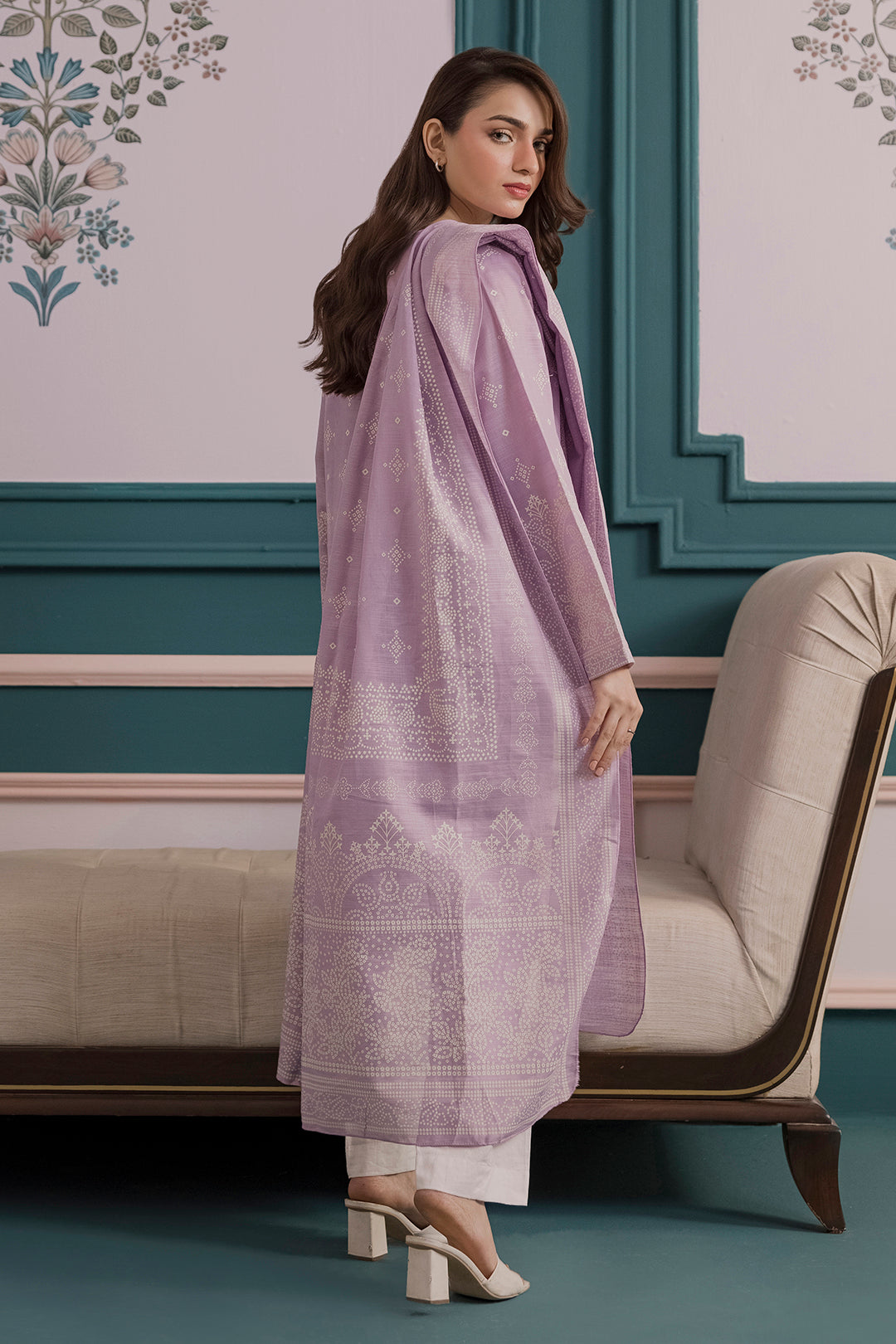 Embroidered Kurta Dupatta - 2693