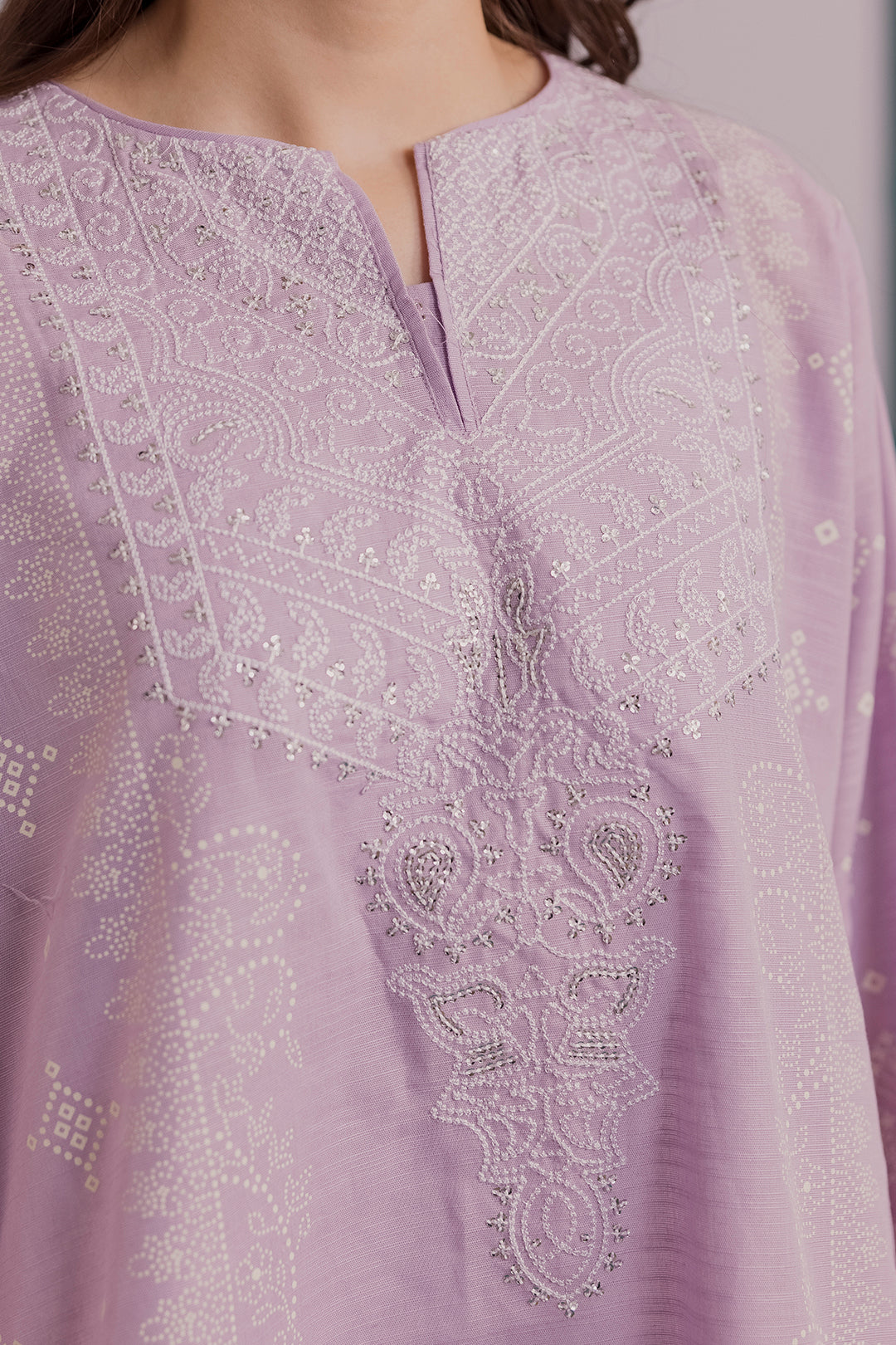 Embroidered Kurta Dupatta - 2693