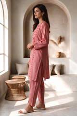 Embroidered Kurta Trouser - 2768