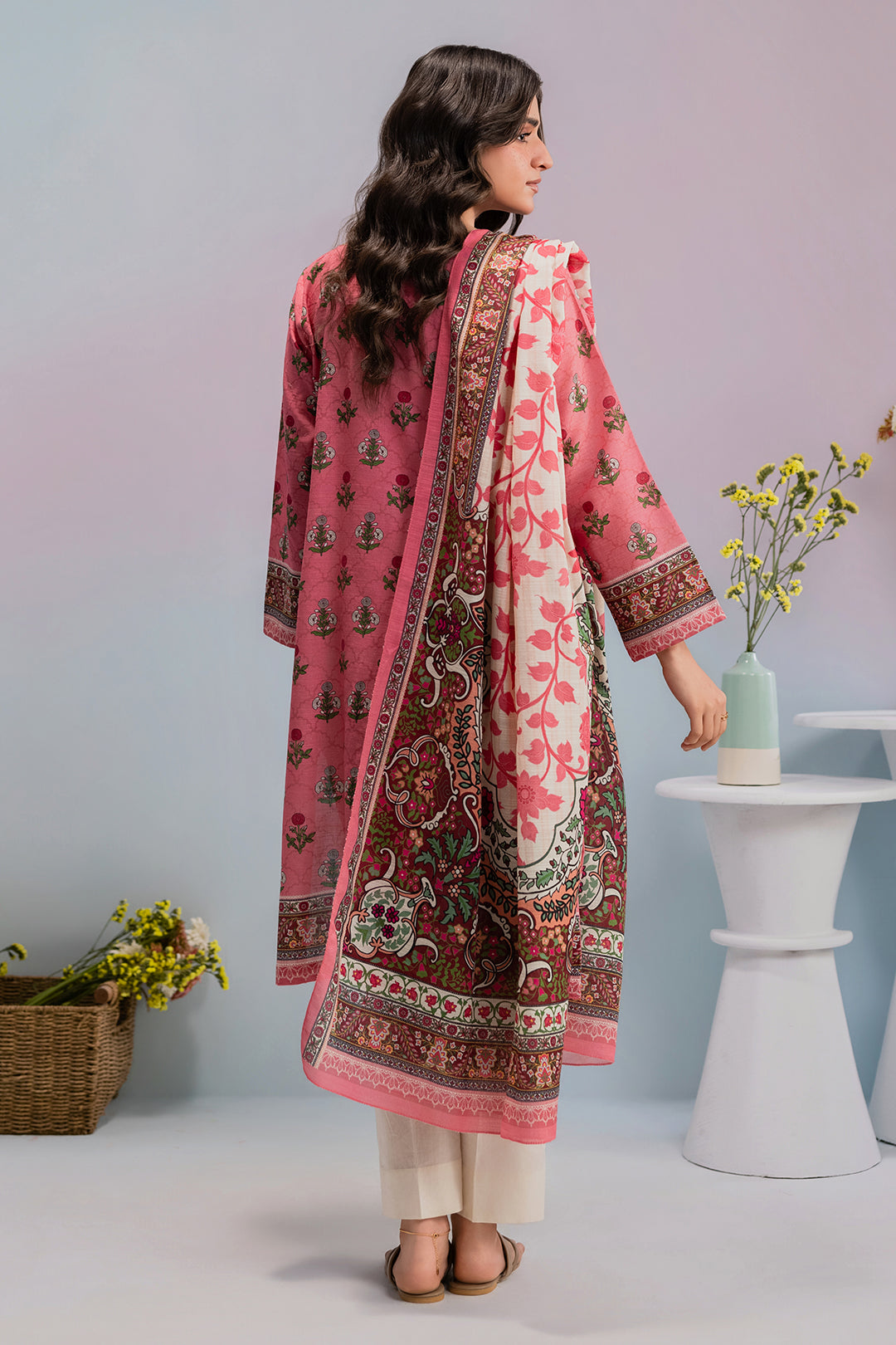 Embroidered Kurta Dupatta - 2859