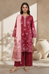 Embroidered Kurta Dupatta Trouser - 2517