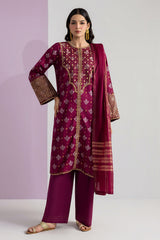 Embroidered Kurta Dupatta Trouser - 2537