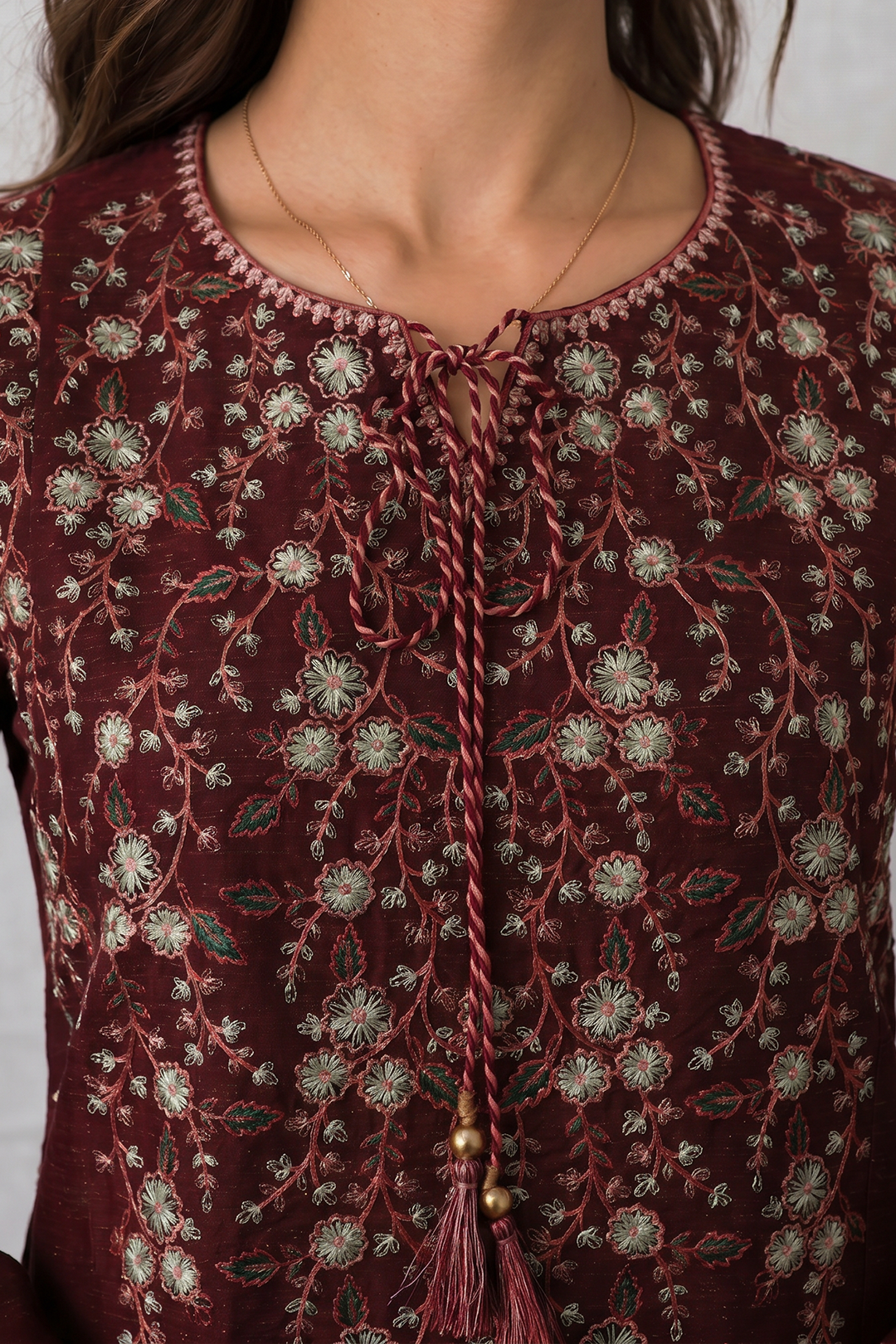Embroidered Kurta Dupatta Trouser - 2557