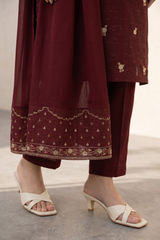 Embroidered Kurta Dupatta Trouser - 2557