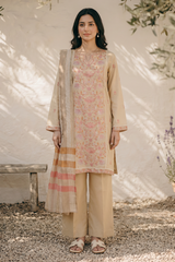Embroidered Kurta Dupatta Trouser - 2588