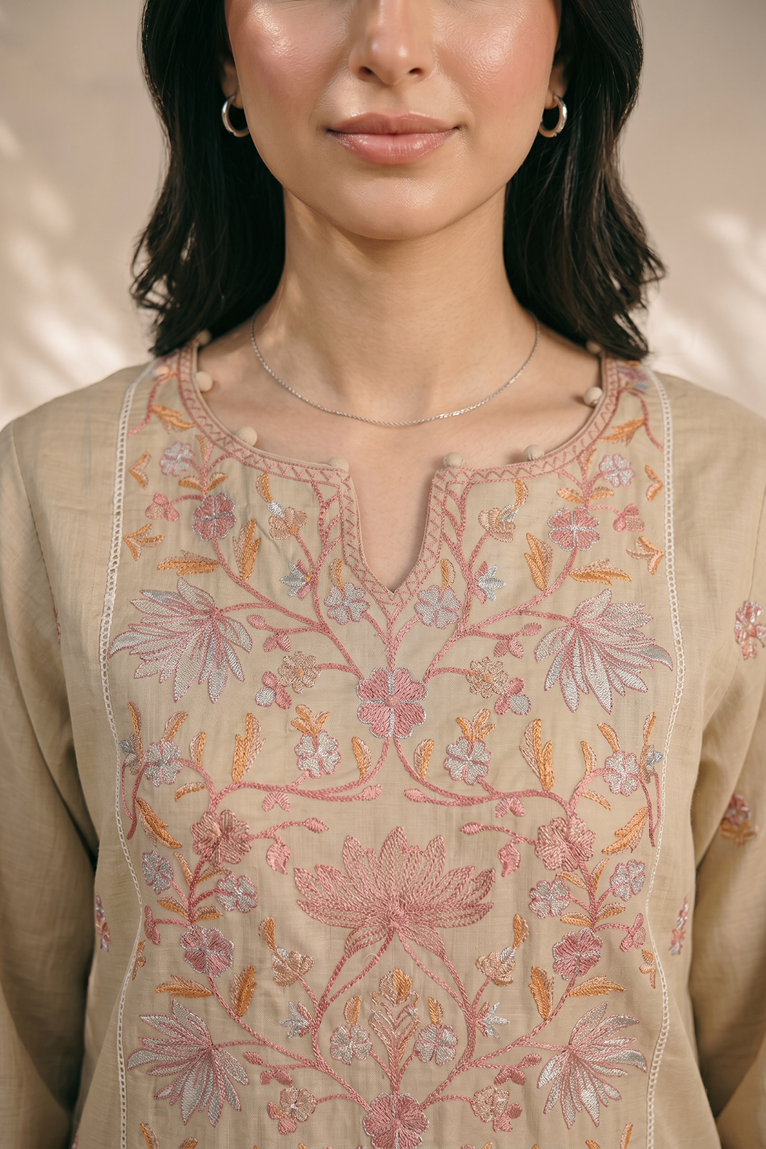 Embroidered Kurta Dupatta Trouser - 2588