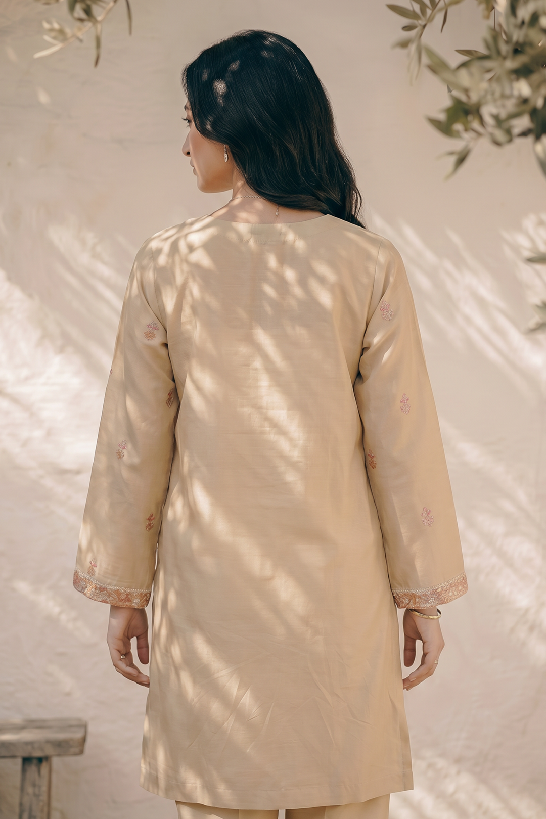 Embroidered Kurta Dupatta Trouser - 2588