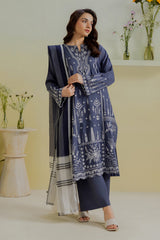 Embroidered Kurta Dupatta Trouser - 2591