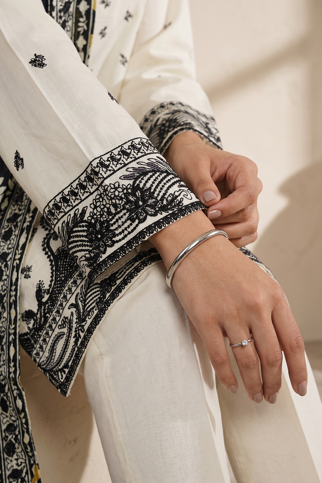Embroidered Kurta Dupatta Trouser - 2598