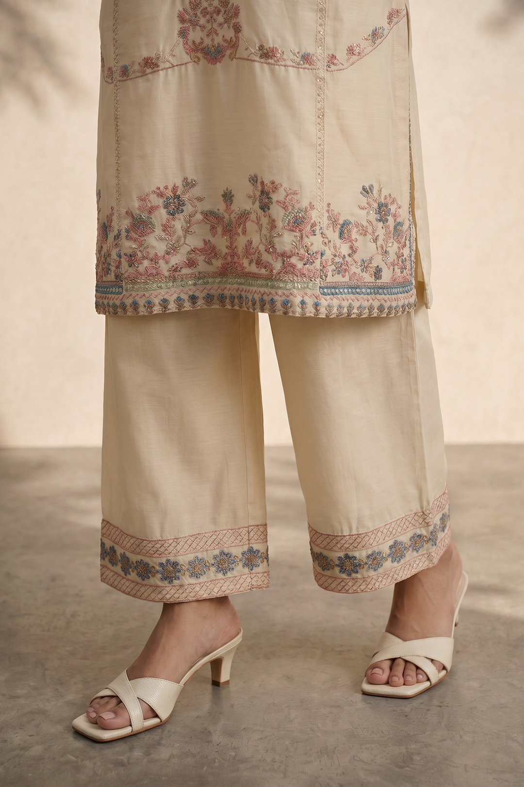 Embroidered Kurta Dupatta Trouser - 2602