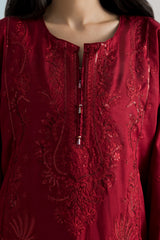 Embroidered Kurta Dupatta Trouser - 2607