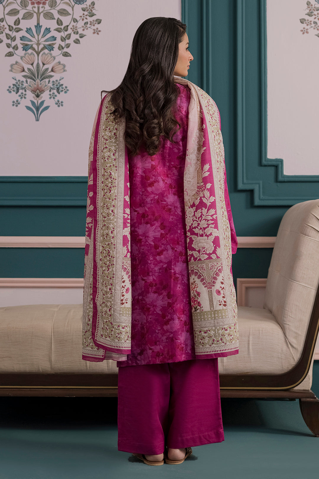 Embroidered Kurta Dupatta Trouser - 2888
