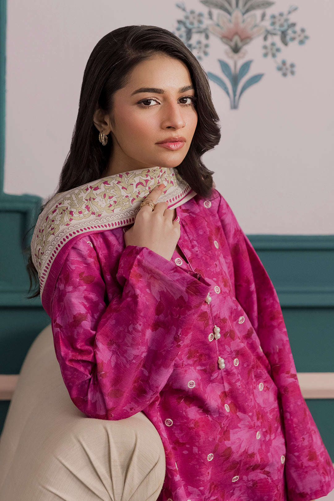 Embroidered Kurta Dupatta Trouser - 2888