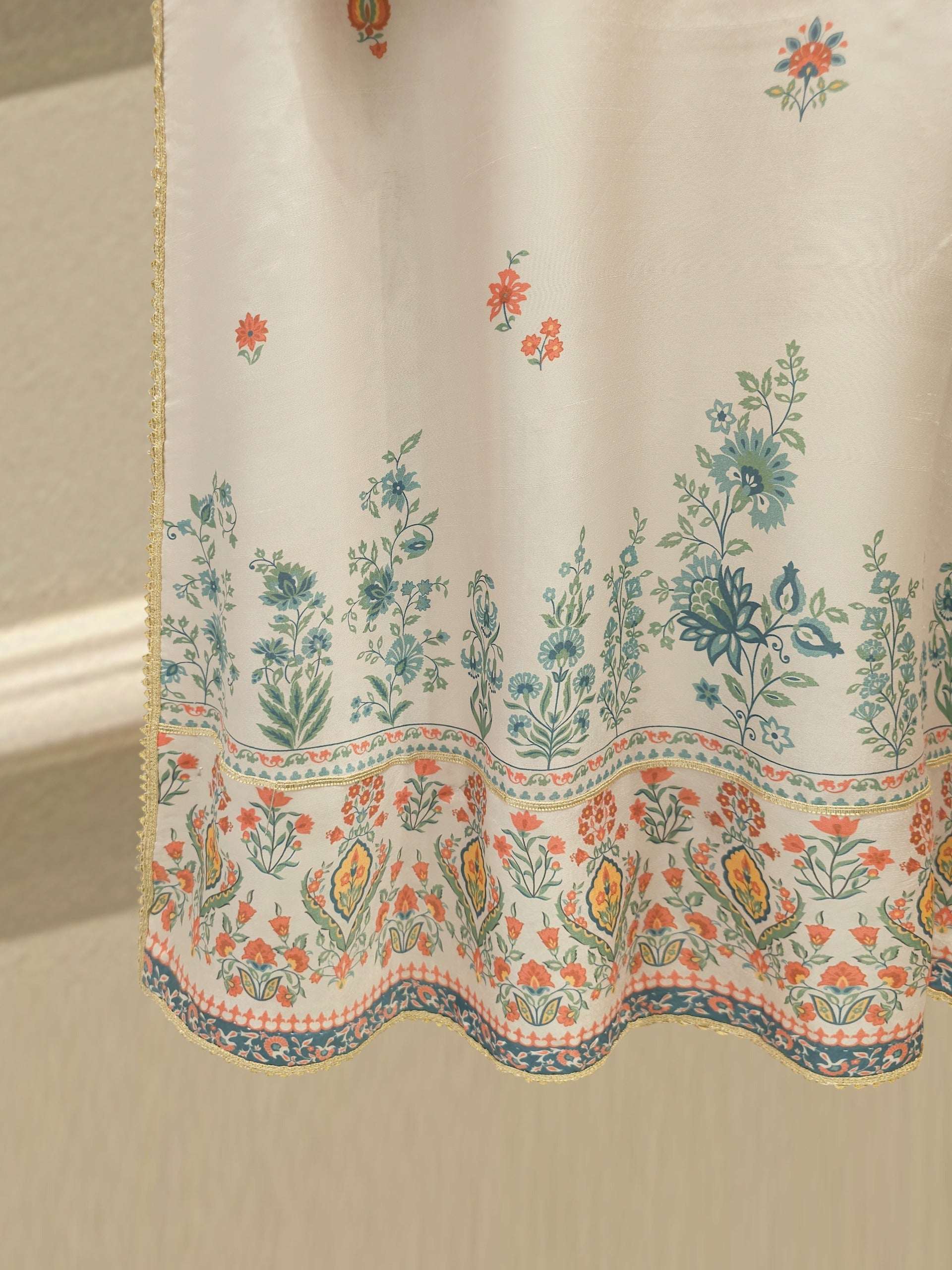 3-Piece Pure Digital Printed Silk Suit – Luxury Elegant Women's Formal Wear S114744