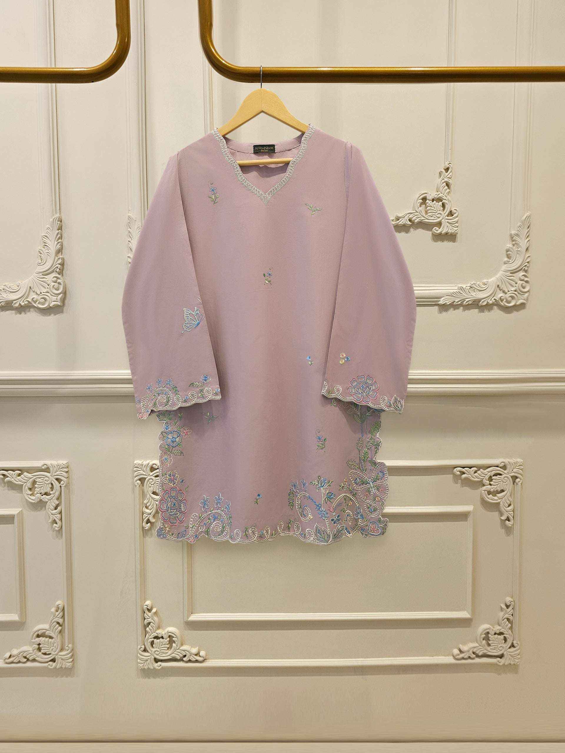 2 Piece - Embroidered Cambric Suit S115354