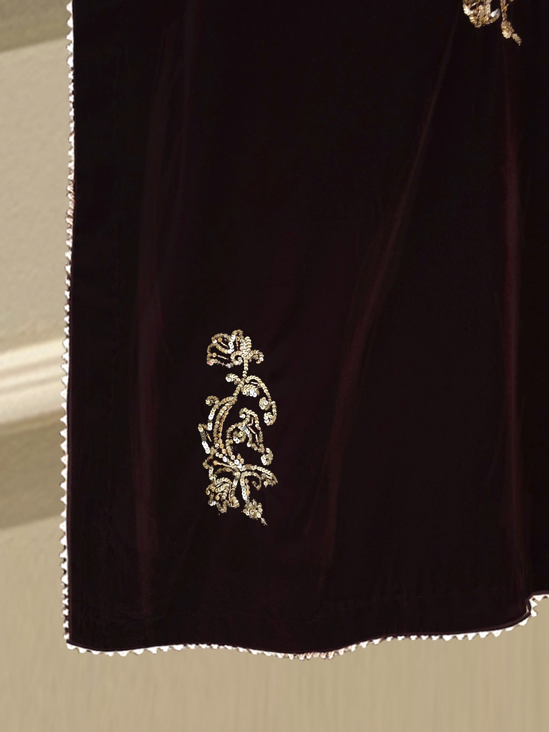 3 Piece - Embroidered Velvet Suit S112730