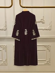 3 Piece - Embroidered Velvet Suit S112730