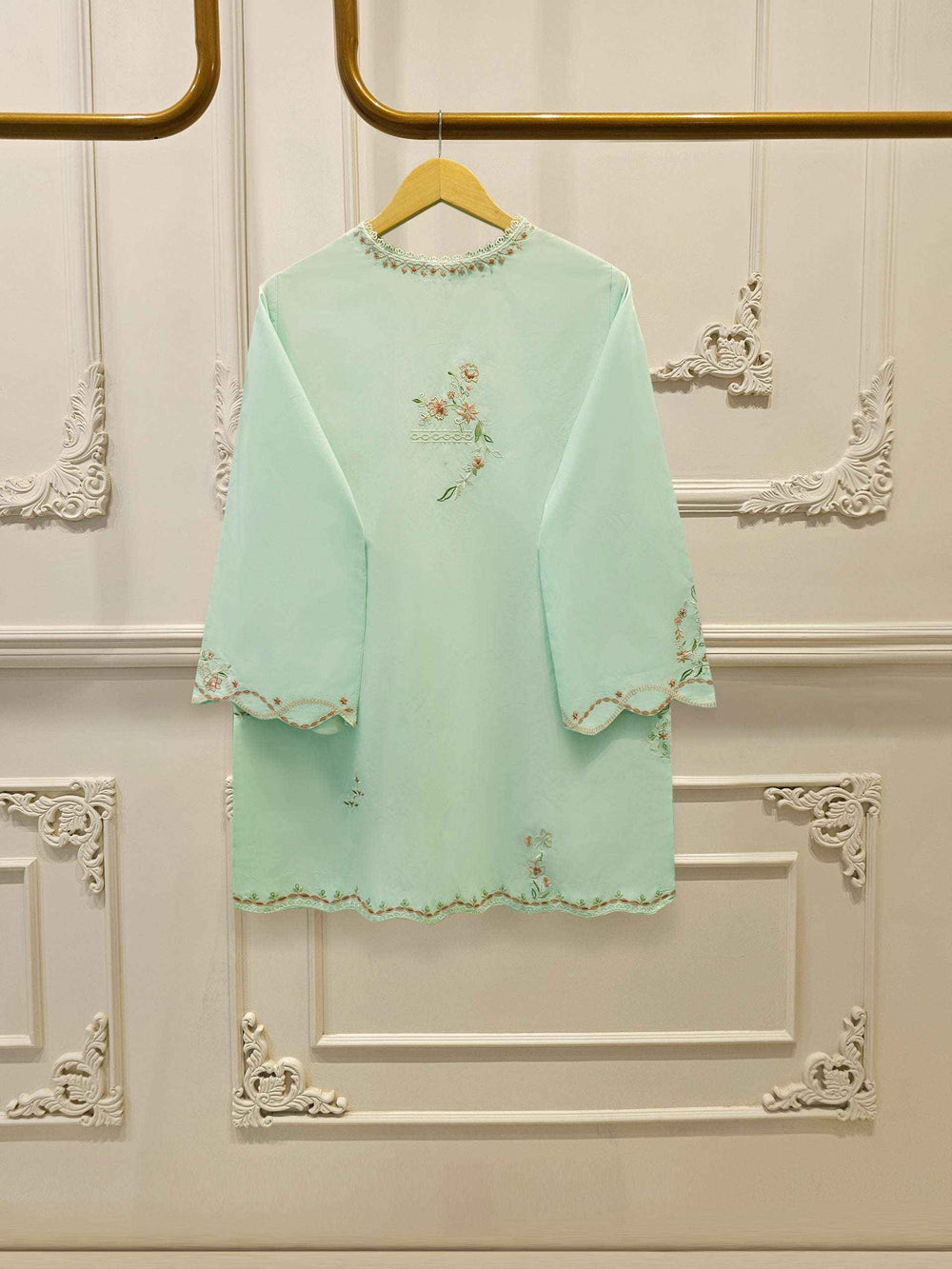 2 Piece - Embroidered Cambric Suit S114313