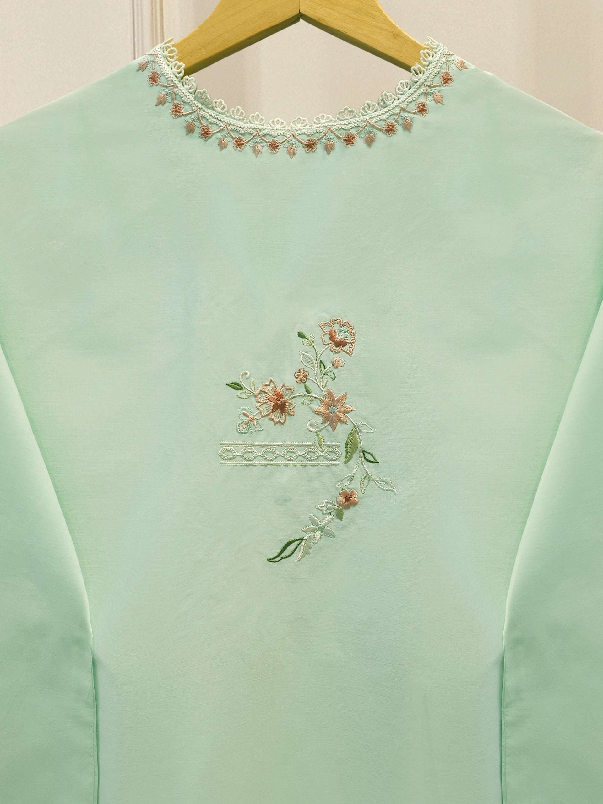 2 Piece - Embroidered Cambric Suit S114313