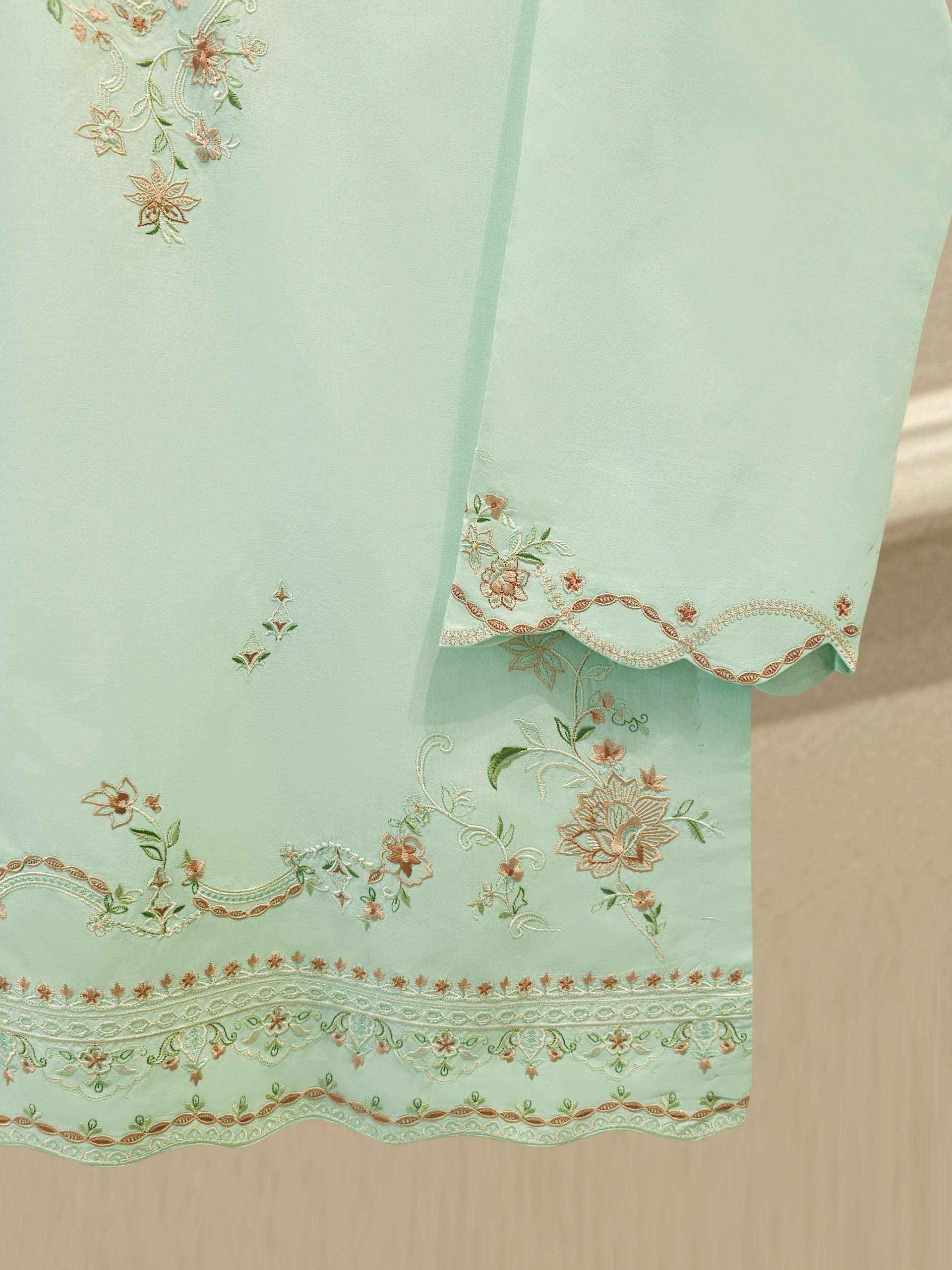 2 Piece - Embroidered Cambric Suit S114313