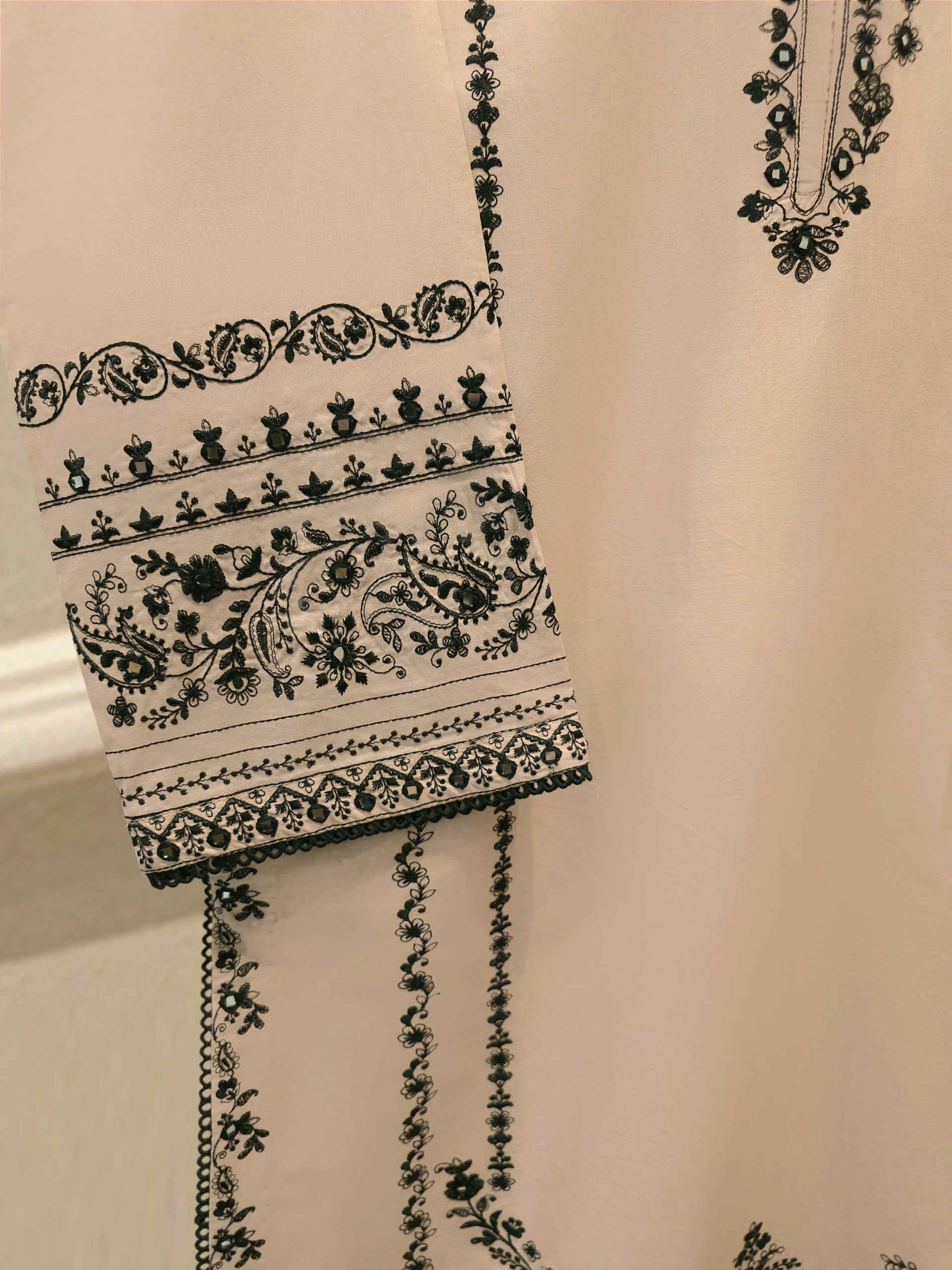2 Piece - Embroidered Cambric  Suit S114550