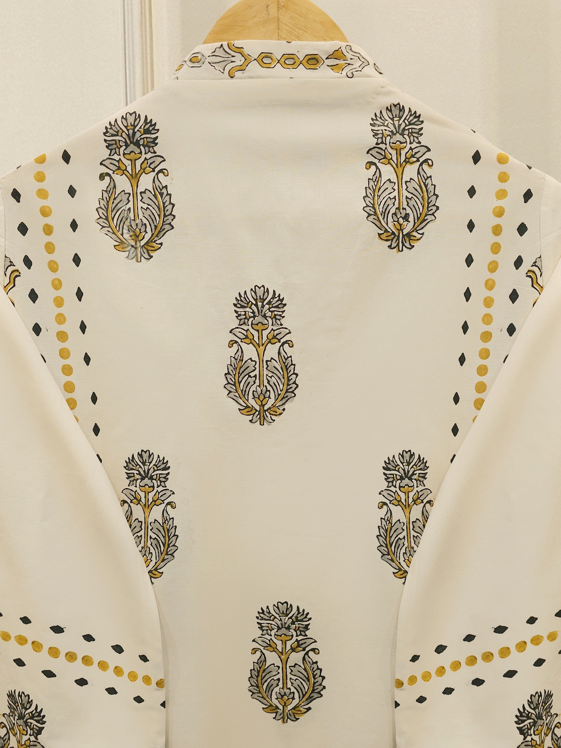 2 Piece - hand block print Cambric Suit S114340