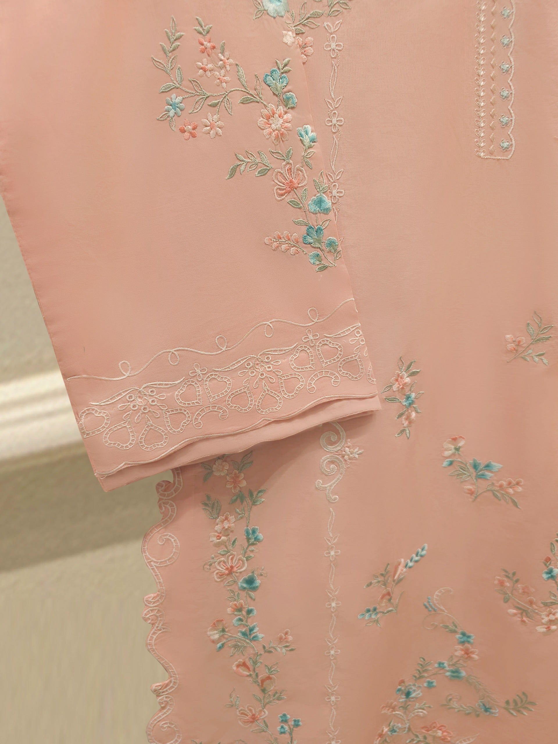 3 Piece - Embroidered Cambric  Suit S114647
