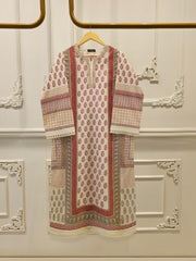 Elegant Digital Printed Cambric Shirt S114722