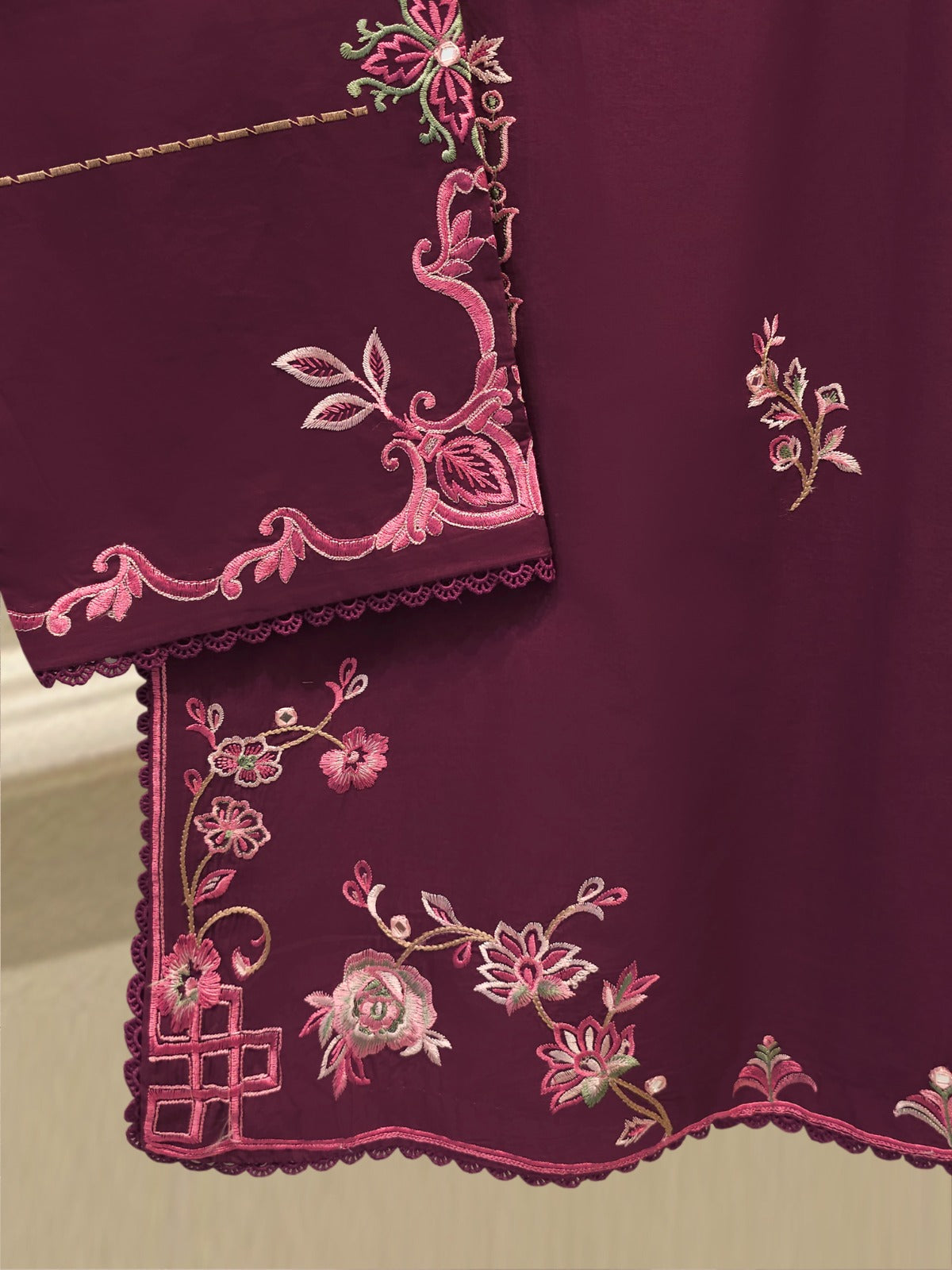 Pure Embroidered Cambric Shirt S114741