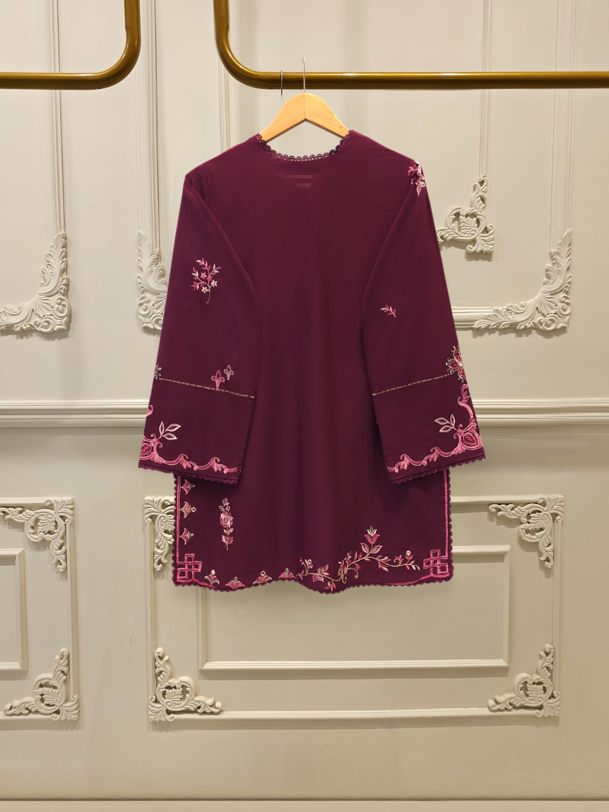 Pure Embroidered Cambric Shirt S114741