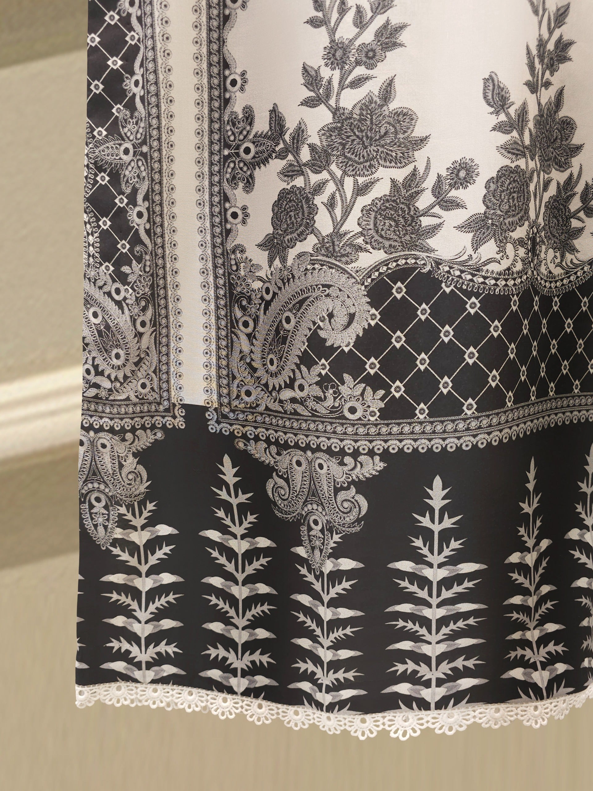 2-Piece Digital Printed Cambric Suit S114794