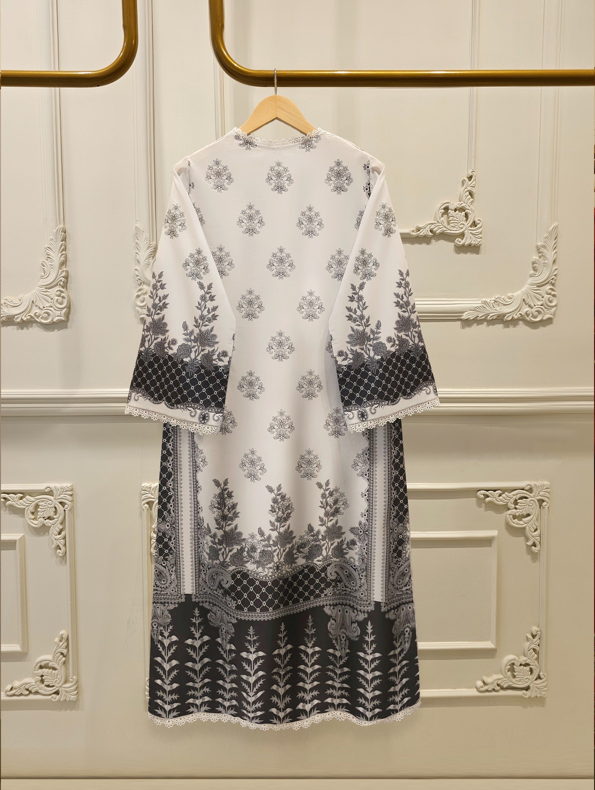 2-Piece Digital Printed Cambric Suit S114794
